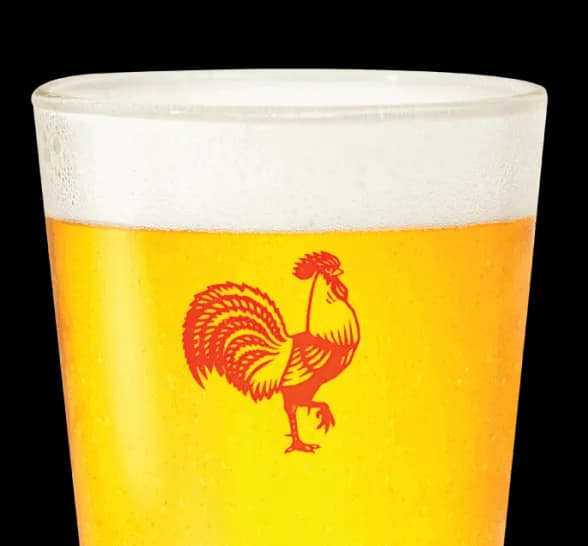 Fresh craft beer glass